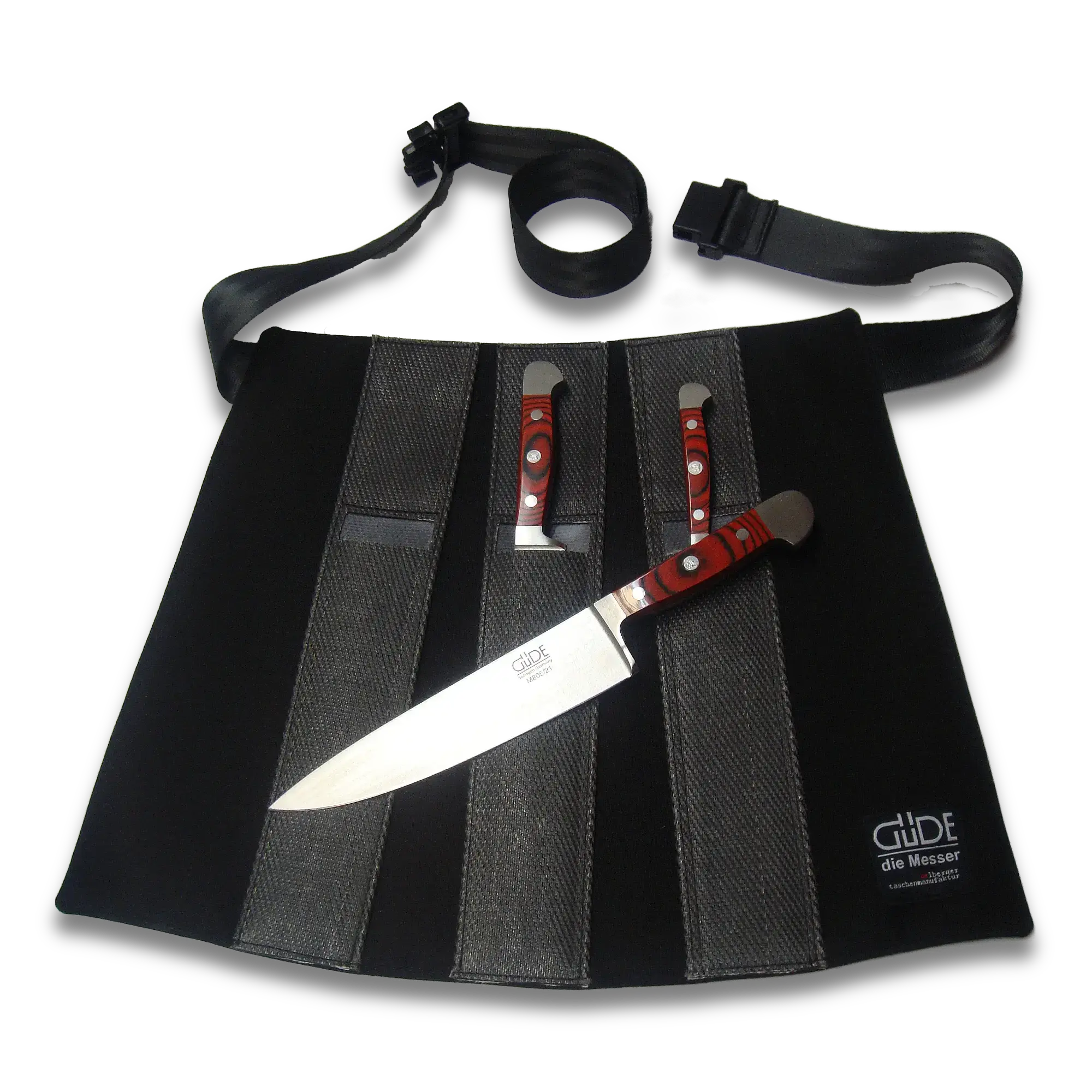 Knife Apron for 3 Cooking Knife (Knife not included)