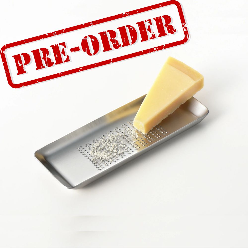 Eatoco Oros L Large Grater – Japanese Stainless Steel Tray Zester & Condiment Grater