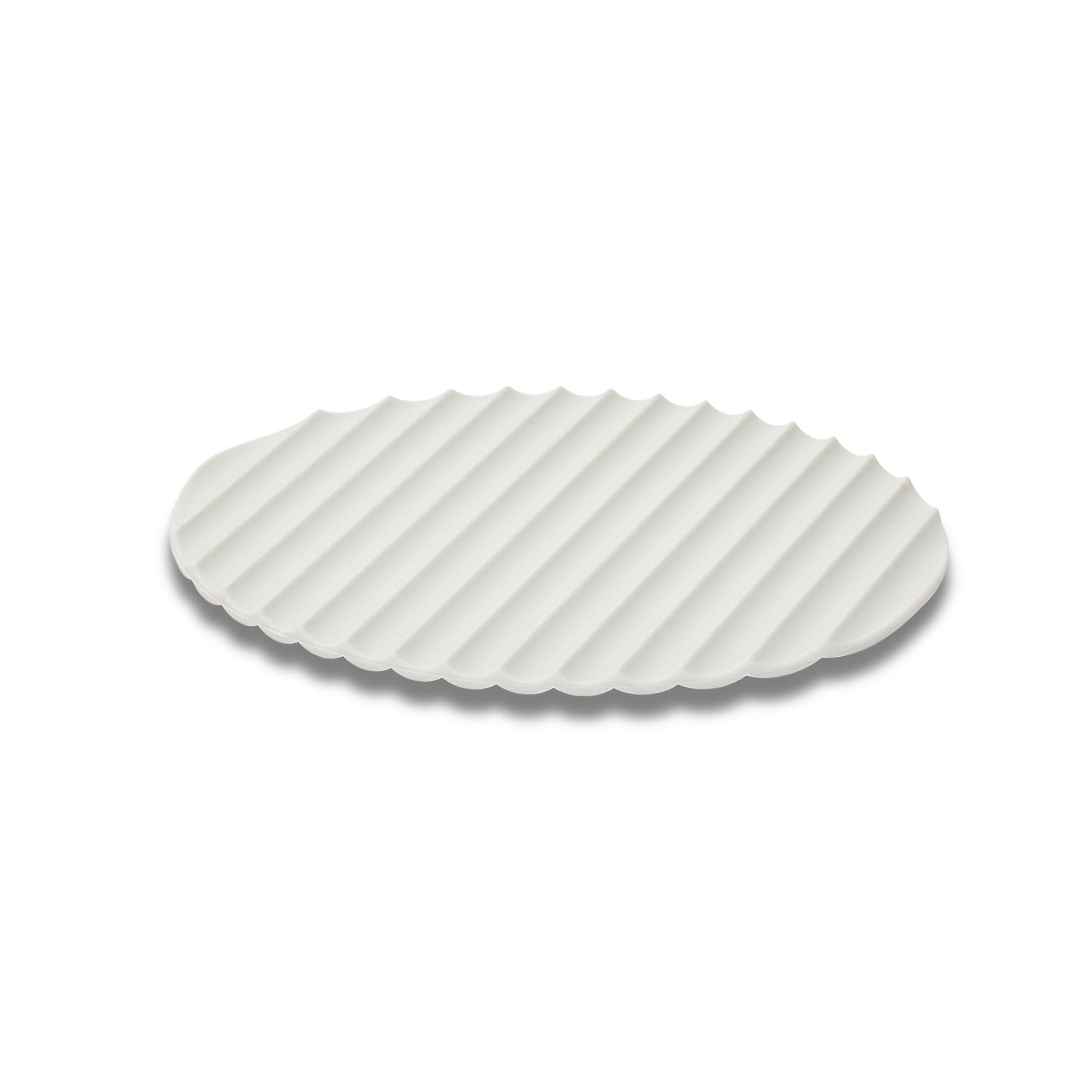 Eatoco Nami Silicone Mat – Heat-Resistant & Non-Slip Pot Holder - Light Grey