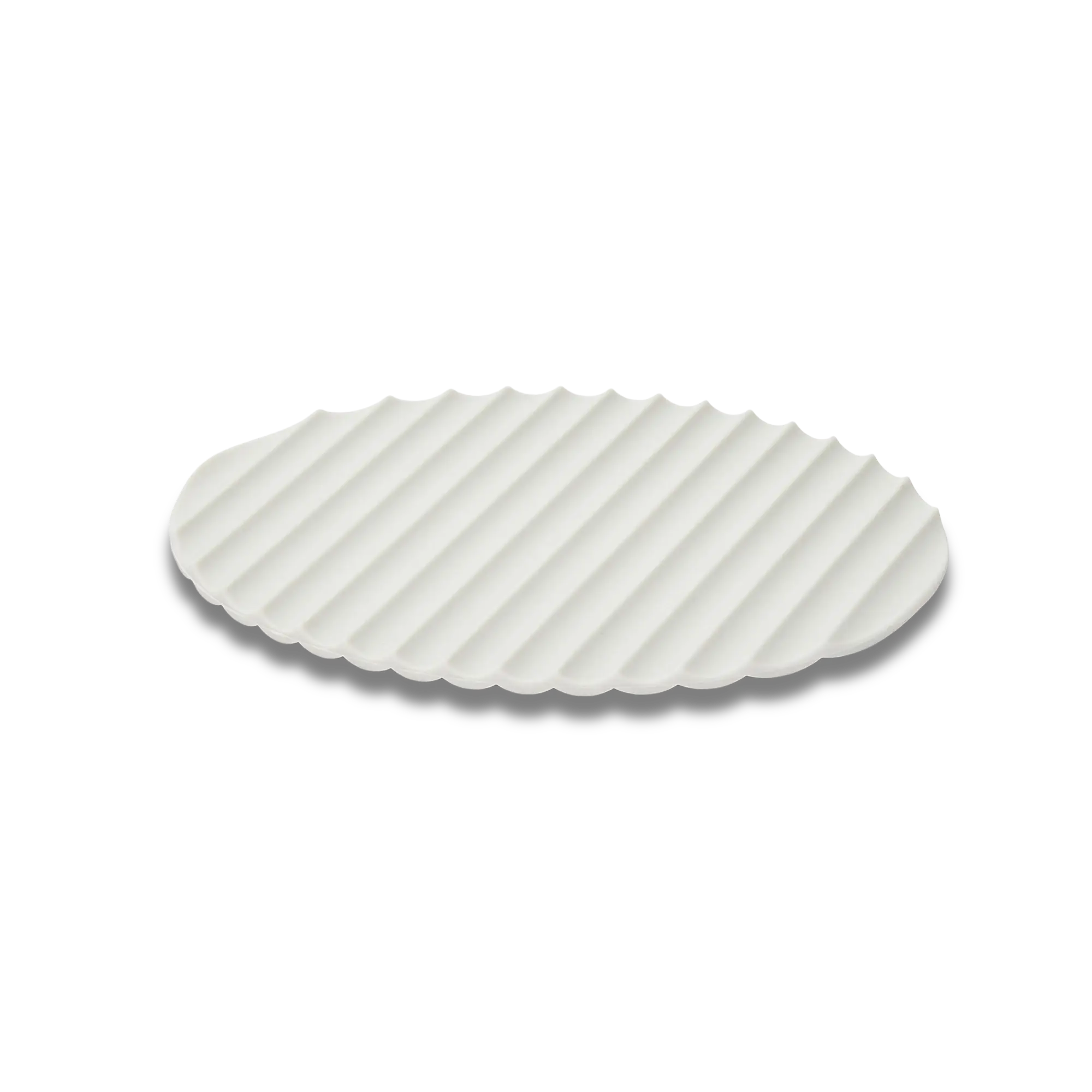 Eatoco Nami Silicone Mat – Heat-Resistant & Non-Slip Pot Holder - Light Grey