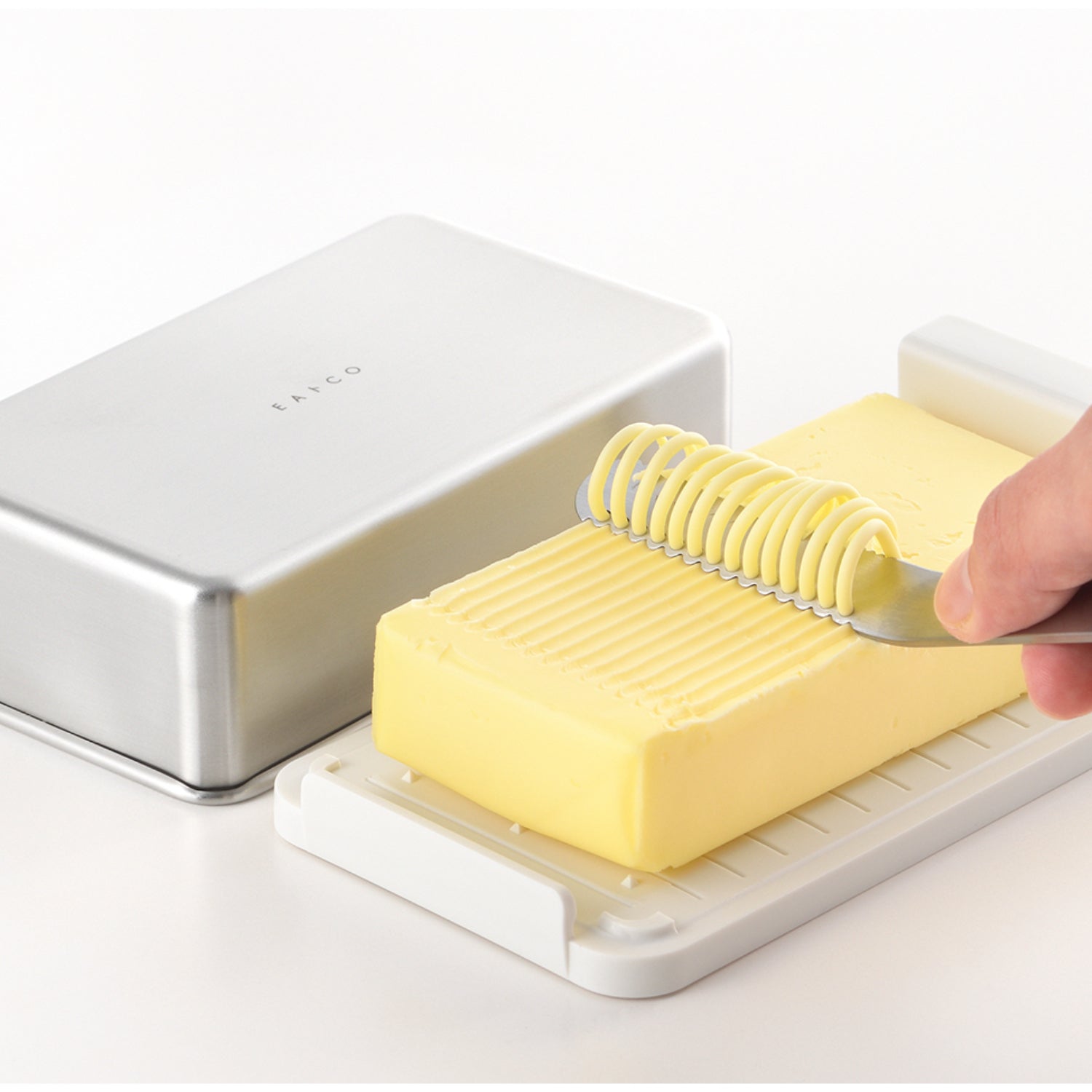 Eatoco Butter Set: Stainless Butter Case + Nulu Butter Knife