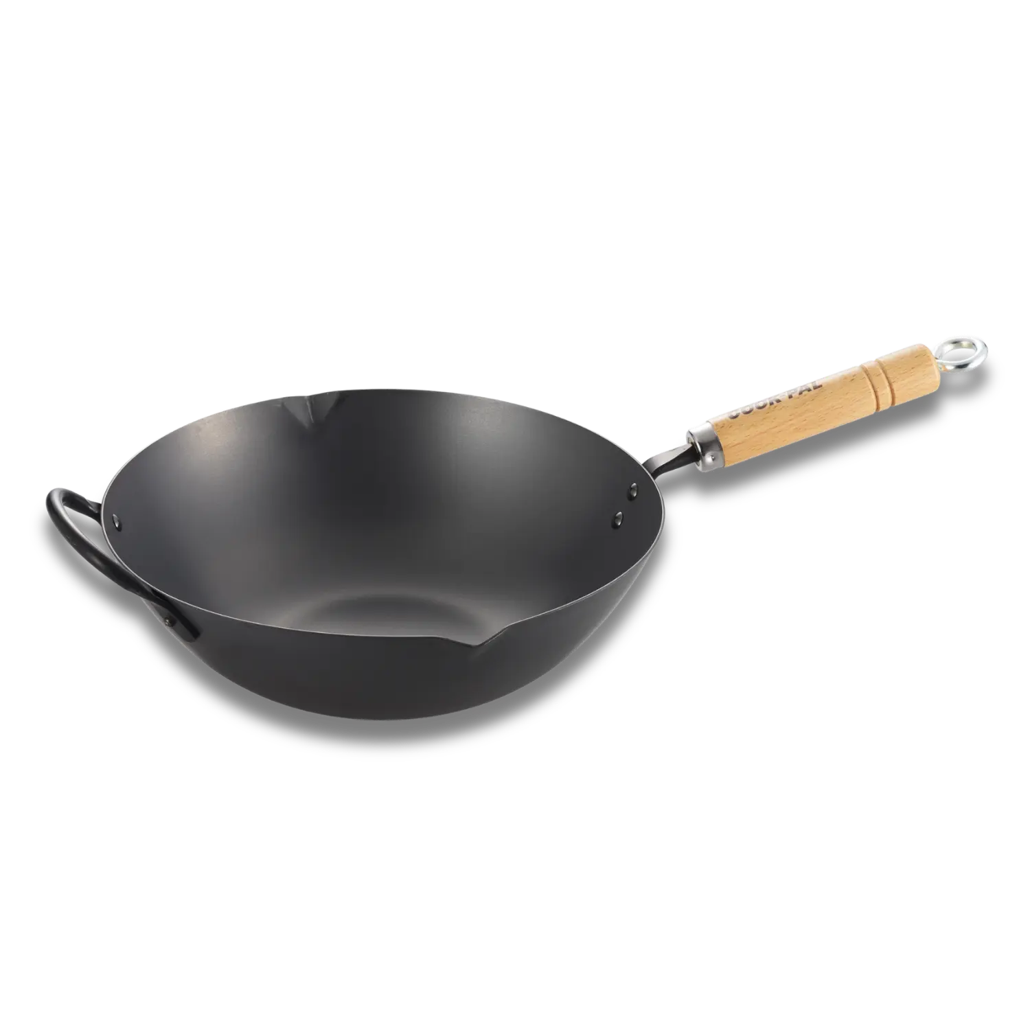 YOSHIKAWA Cook-Pal Ren Nitrided Carbon Steel Beijing Wok 33CM – JAPAN