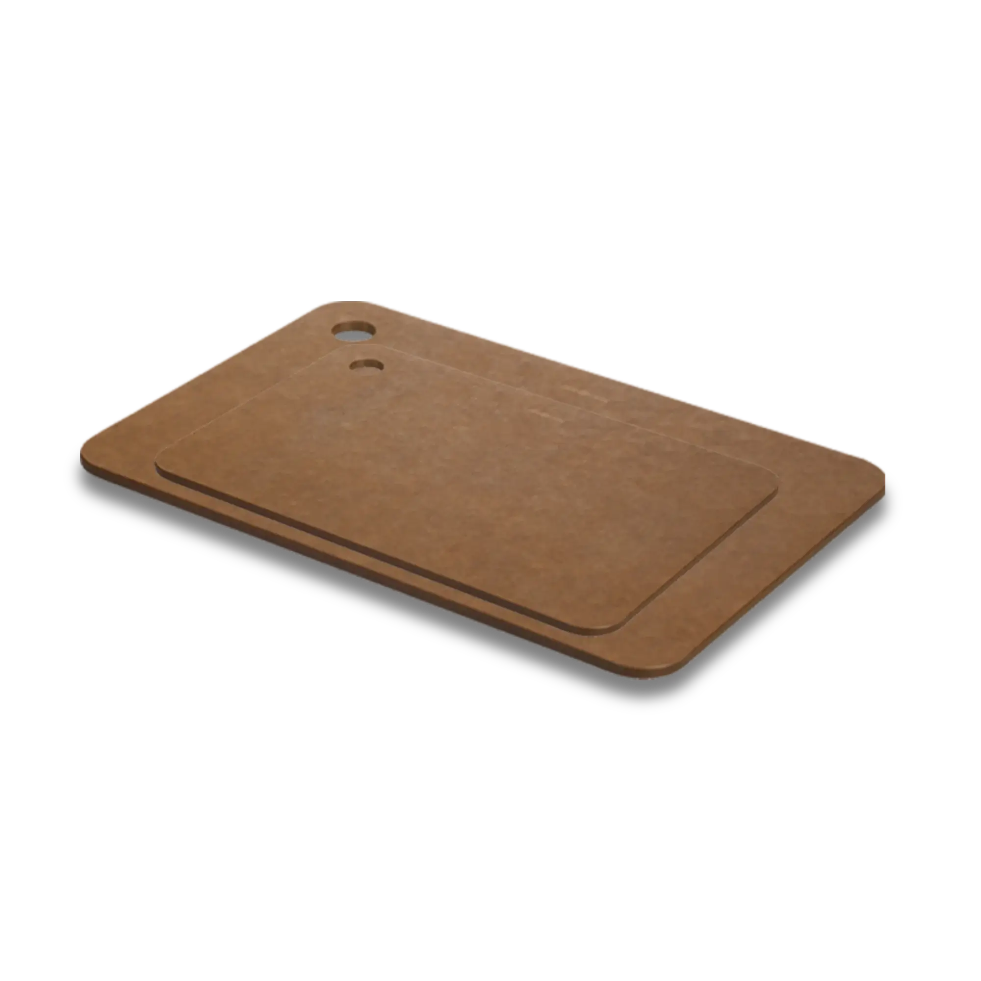 COMBEKK | Recycled Paper Cutting Board Brown Set of Two