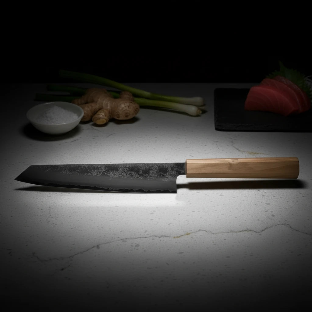 Ginrei Silver3 Nashiji Kiritsuke Gyuto 210mm – Olive Wood Handle