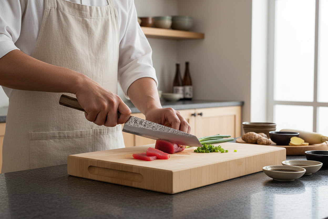 Kiritsuke gyuto knife 205mm, silver steel 3