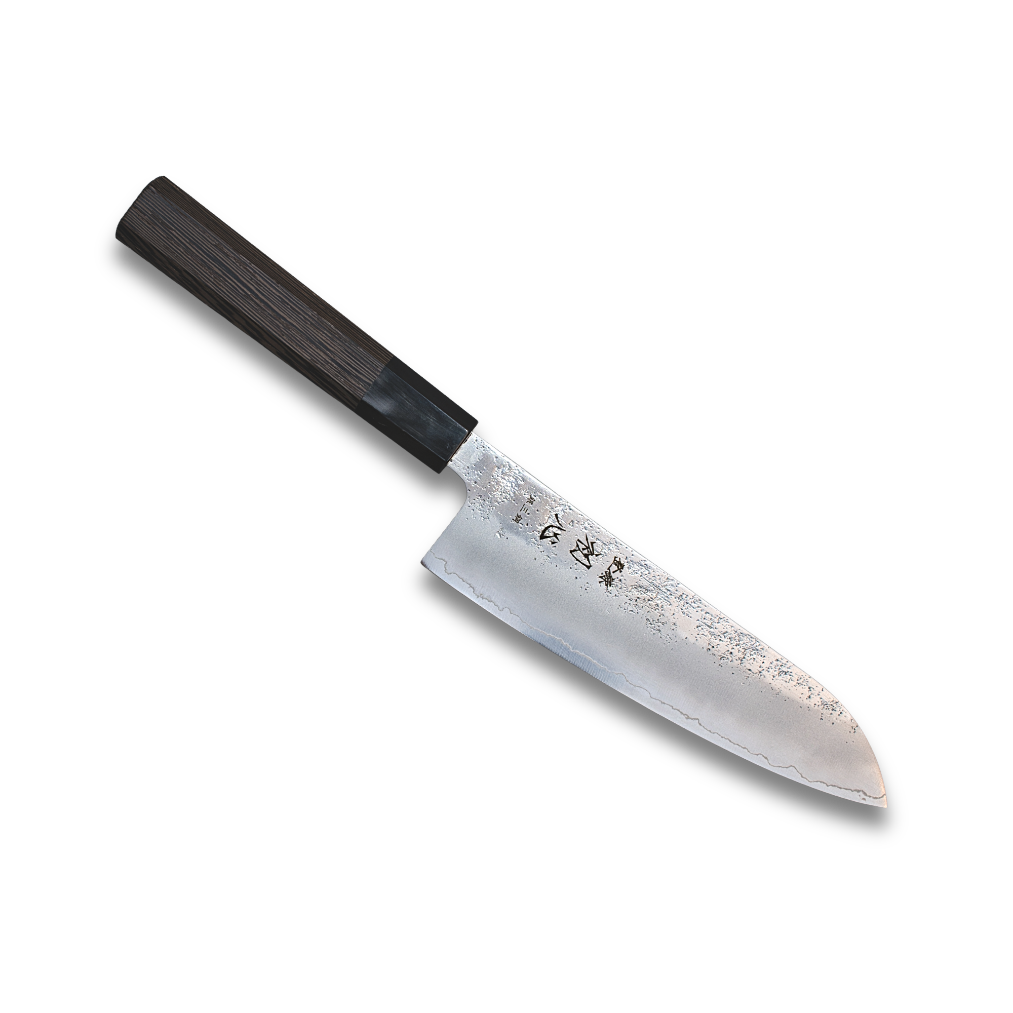 Ginsan Stainless Steel Santoku Knife Nashiji Finish