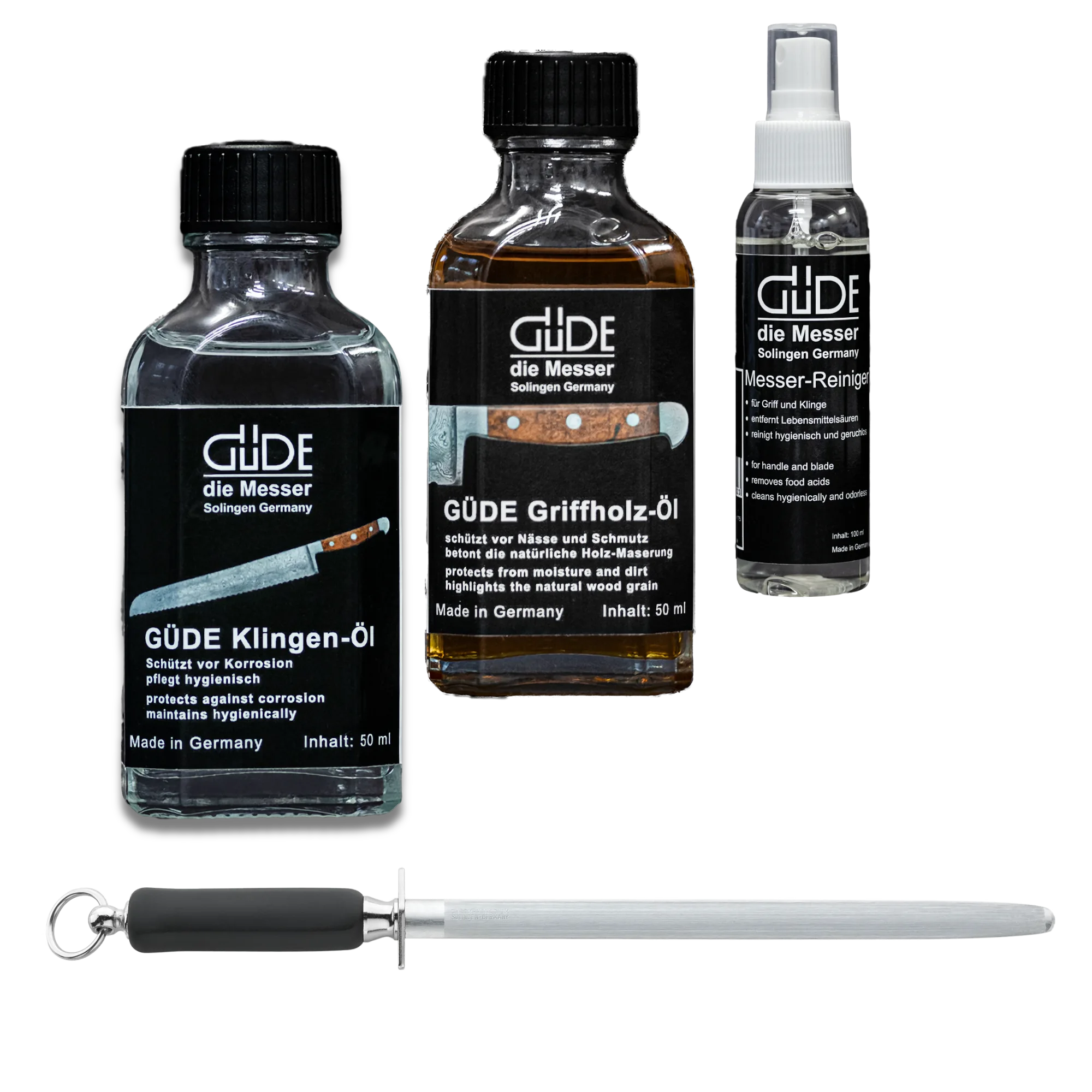 GÜDE Professional Knife Care Bundle - Made in Germany