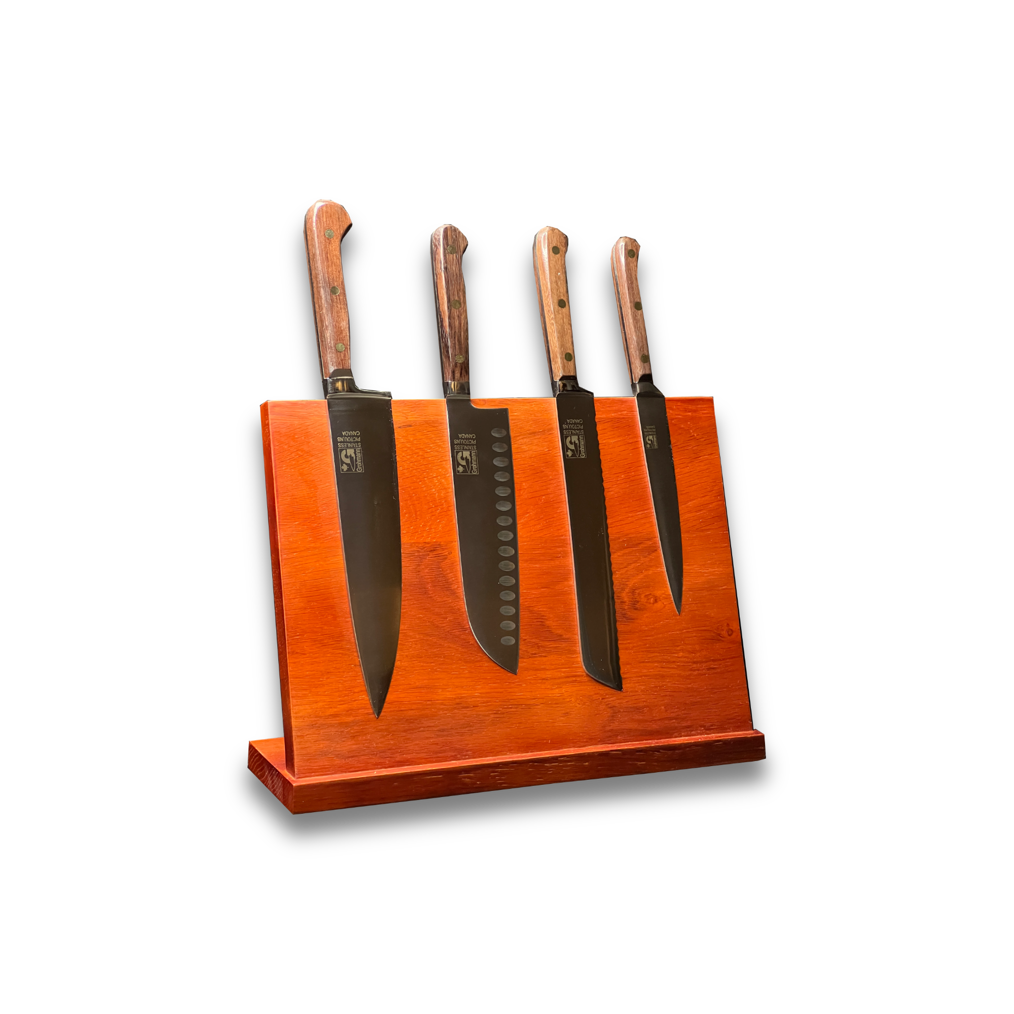 Grohmann Forge Heavy Pro Knife Set with Rosewood handle