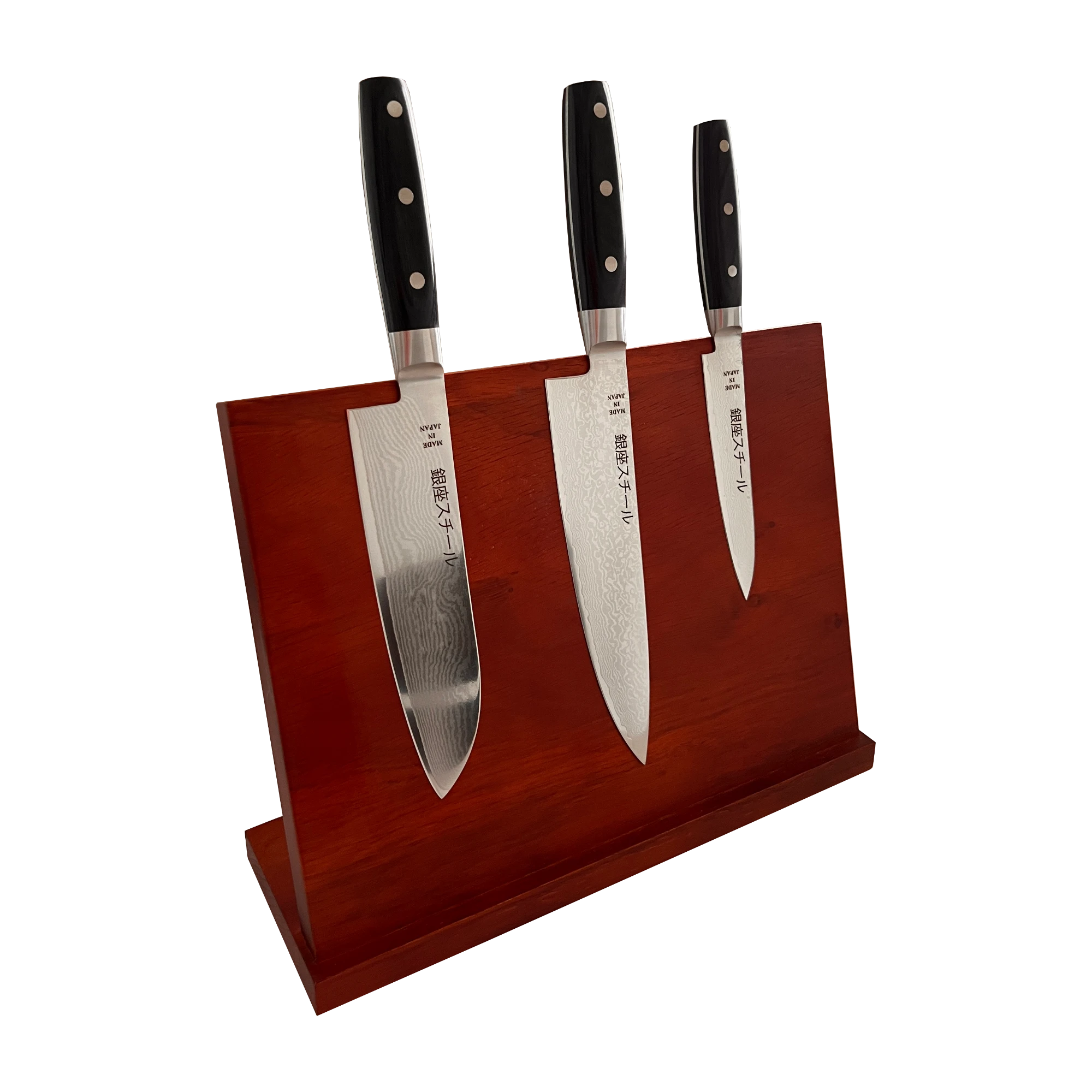 Ginza Steel Hayami Premium Knife Set with Magnetic Block - Made in Japan