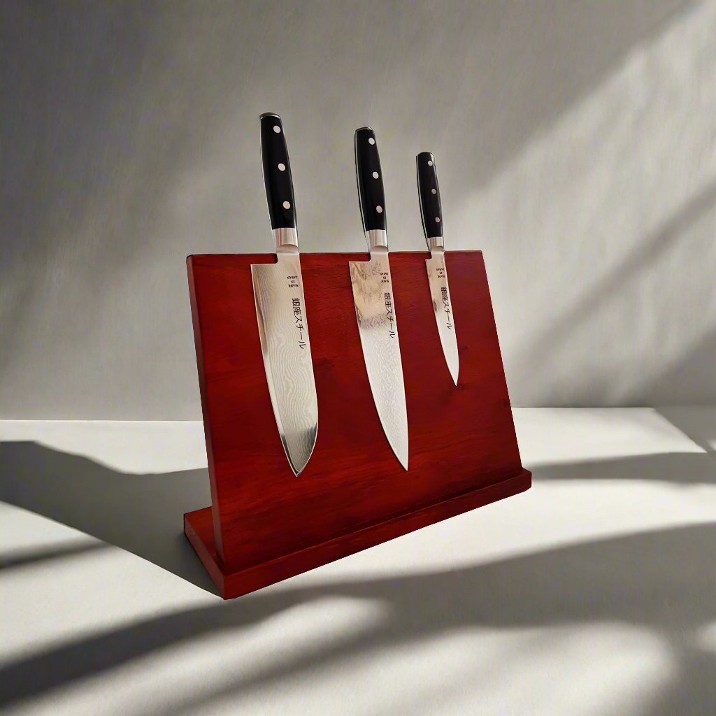 Ginza Steel Hayami Premium Knife Set with Magnetic Block - Made in Japan