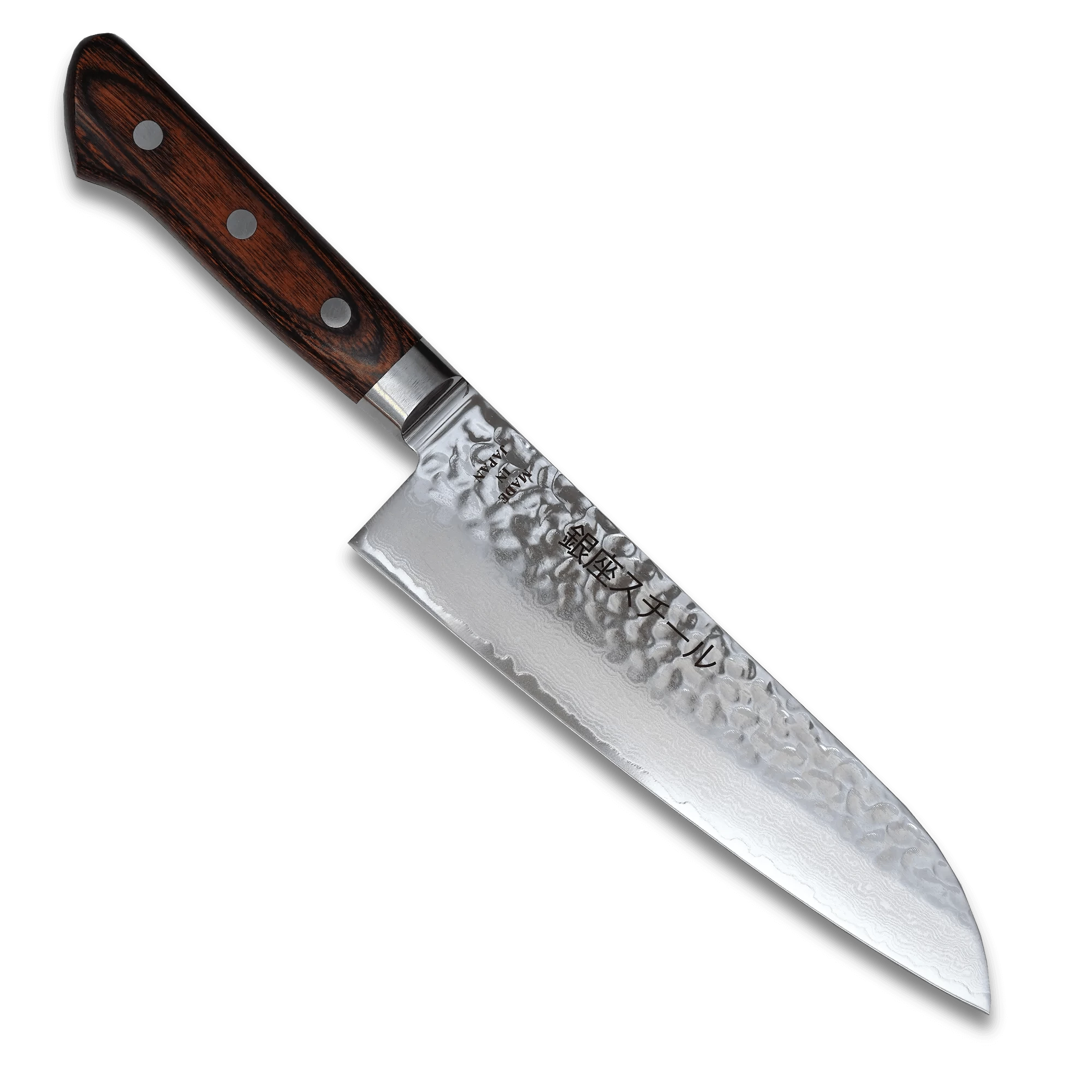 KASUMI 180- Damascus VG10 Santoku Knife 180mm-MB