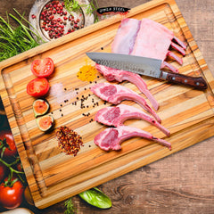 Ginza Steel Kasumi 180 Santoku Knife VG10 Damascus