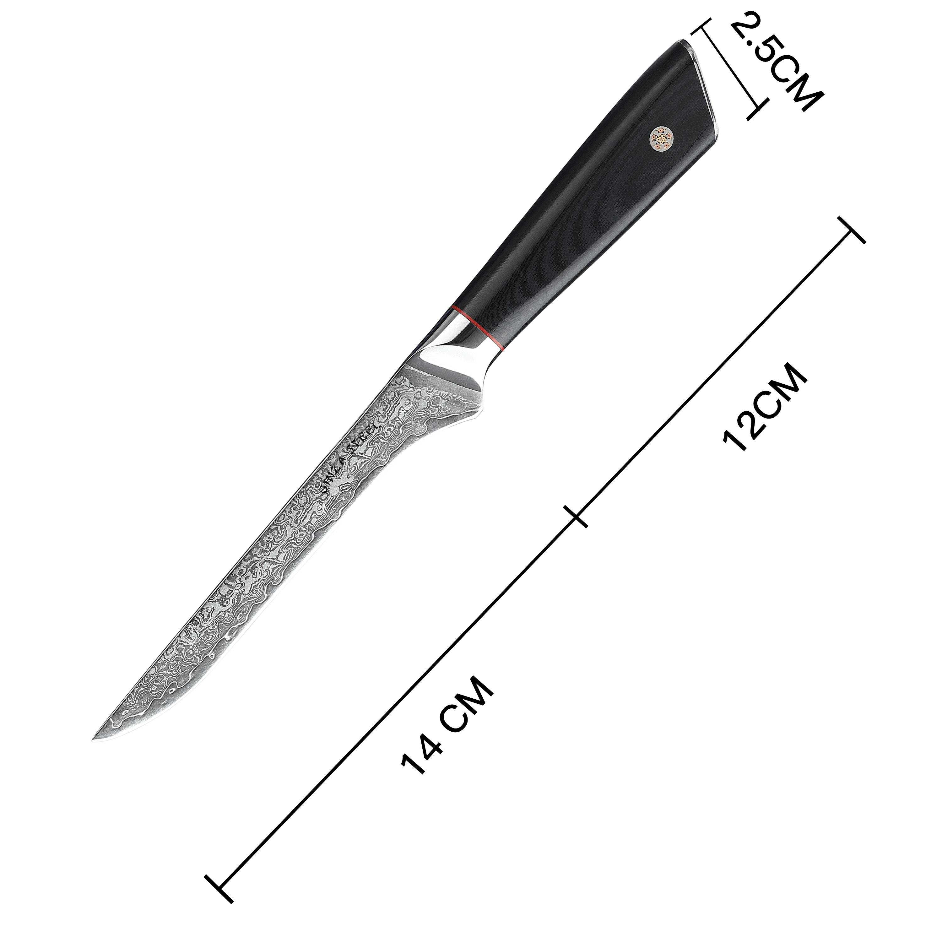 HAGAKURE 14 | Boning Knife 5.5" Damascus VG10 Steel