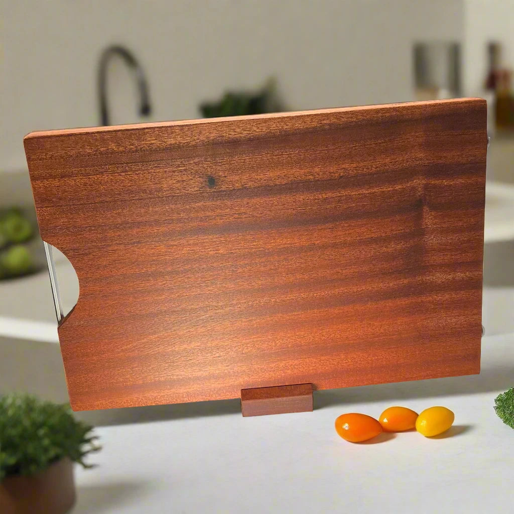 Ginza Pro Cutting Board Duo Set - Made from Whole Ebony Plank