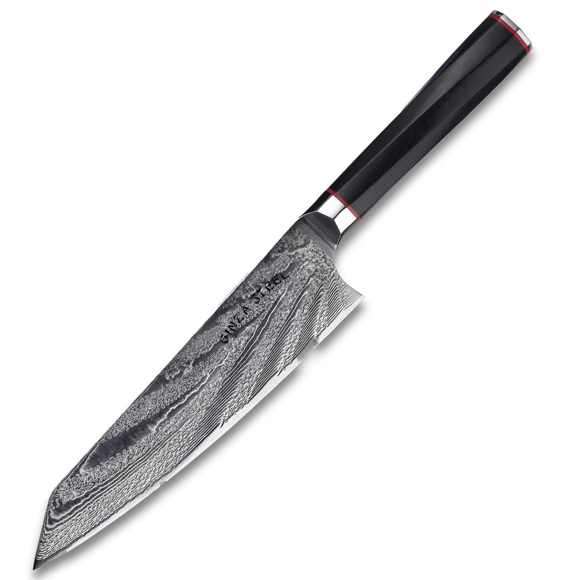 PAUDIN Damascus Chef Knife, 8 Inch Kitchen Knife, Japanese 67-layer VG-10  Stainless Steel Sharp Knife, Professional Chefs Knife with Ergonomic G10  Handle, for Home Kitchen and Restaurant - Yahoo Shopping