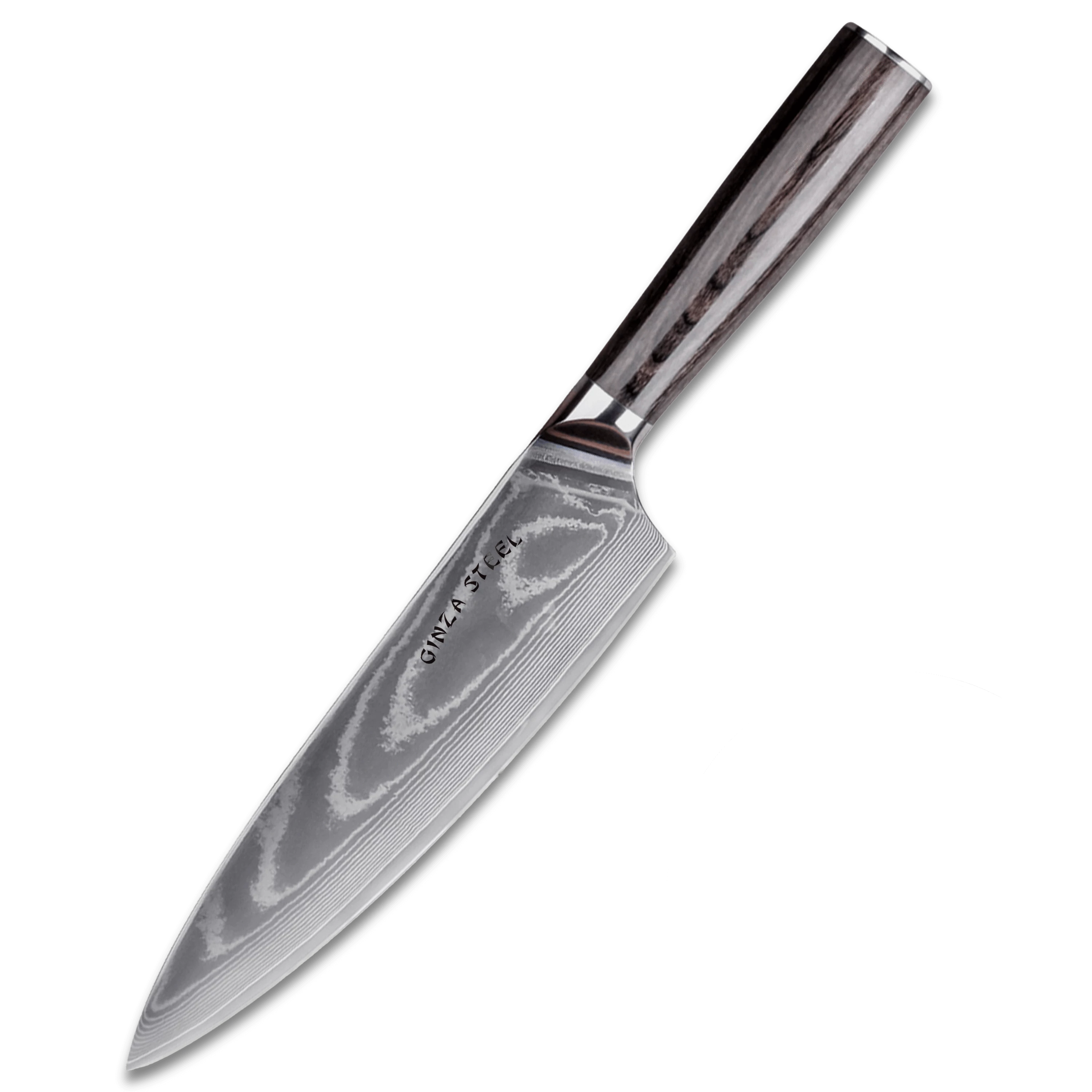 LUCIE 20 | Couteau de Chef Noyau Acier 8Cr18Mov / Manche Bois Pakka