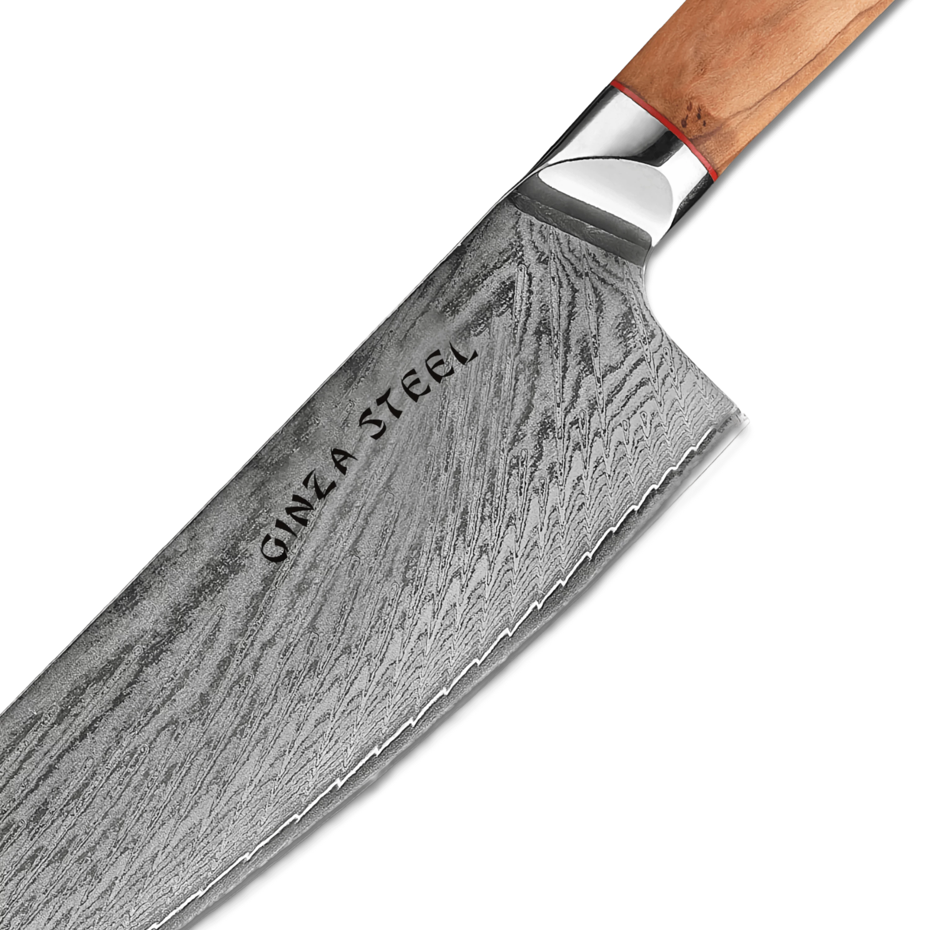 MIA 24 | Chef couteau 9" Damas AUS10 Steel 67 Layer/Italian Olive Wood Handle