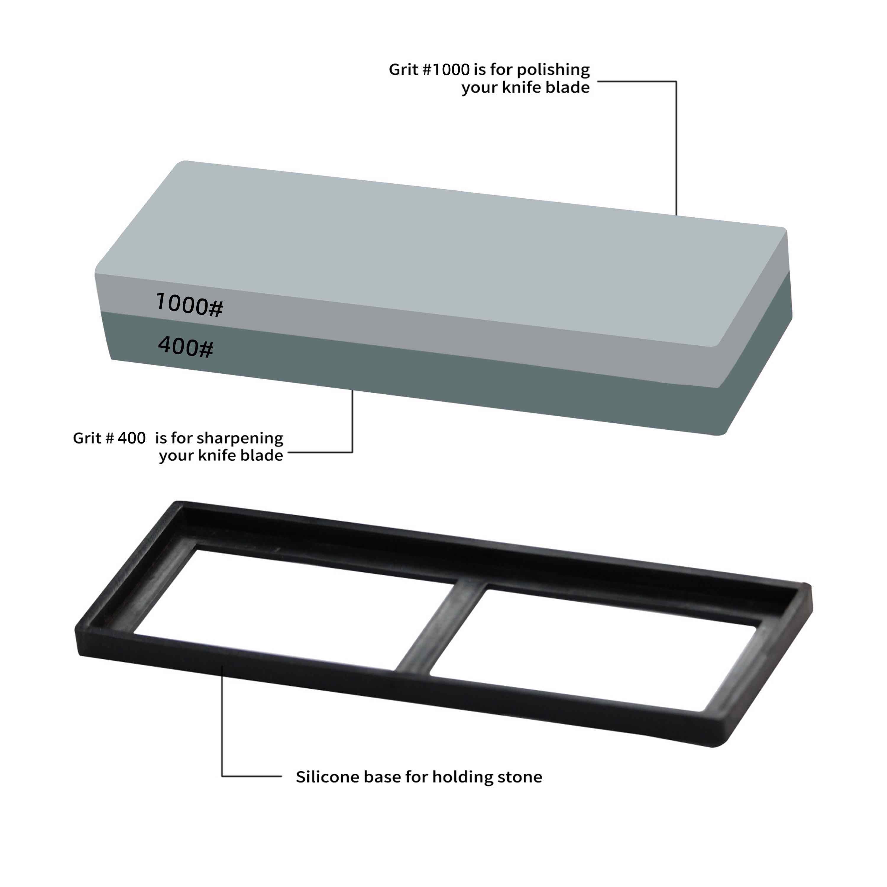 KC Series Whetstone | Dimond Grit 400/1000 With Silicon Pedestal