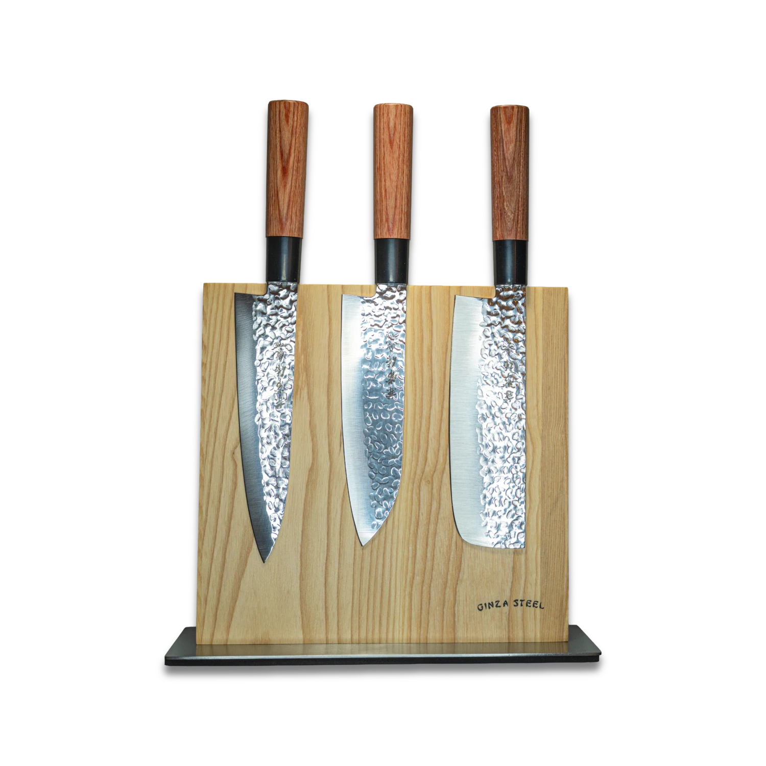 Kanetsune Pro 4-Piece Japanese Knife Set with Magnetic Block