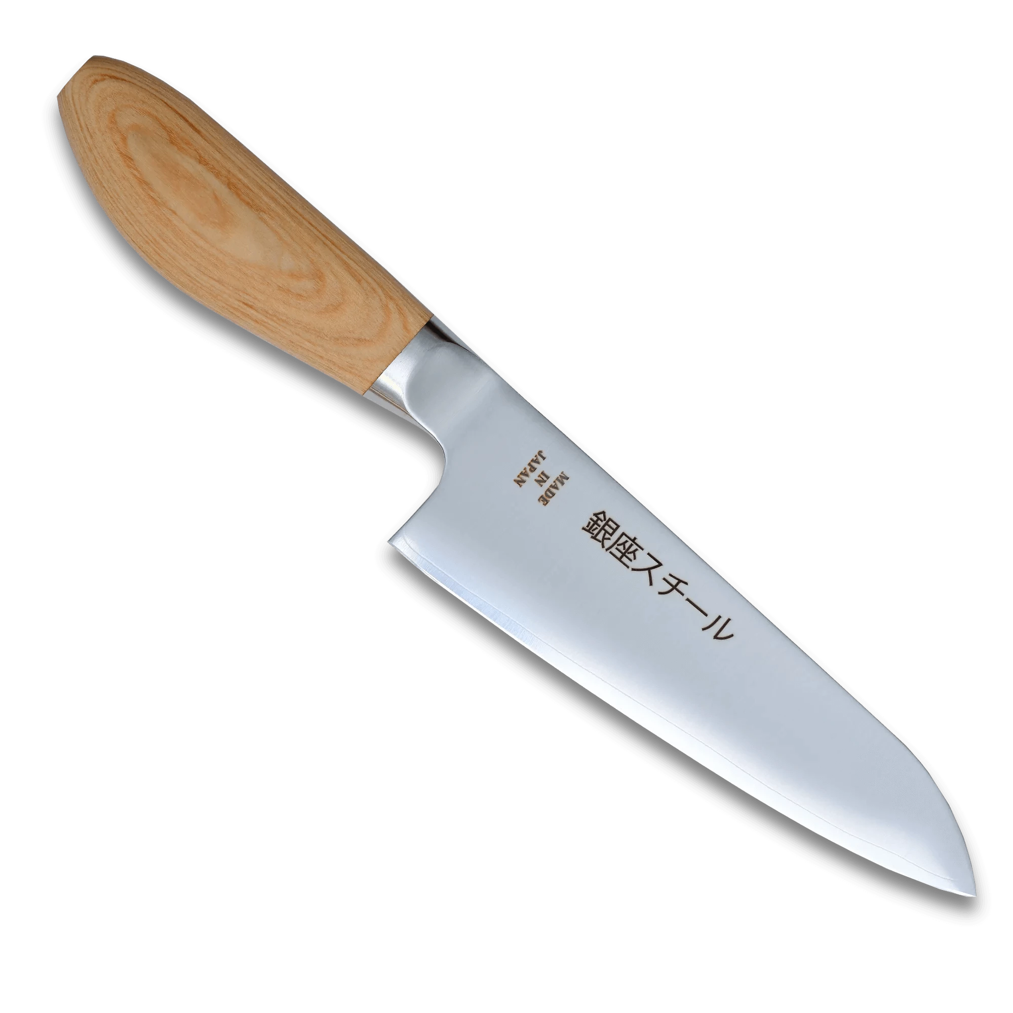 MATSUE 165 - MV Stainless Steel Santoku Knife 165mm/Natural Wood Handle