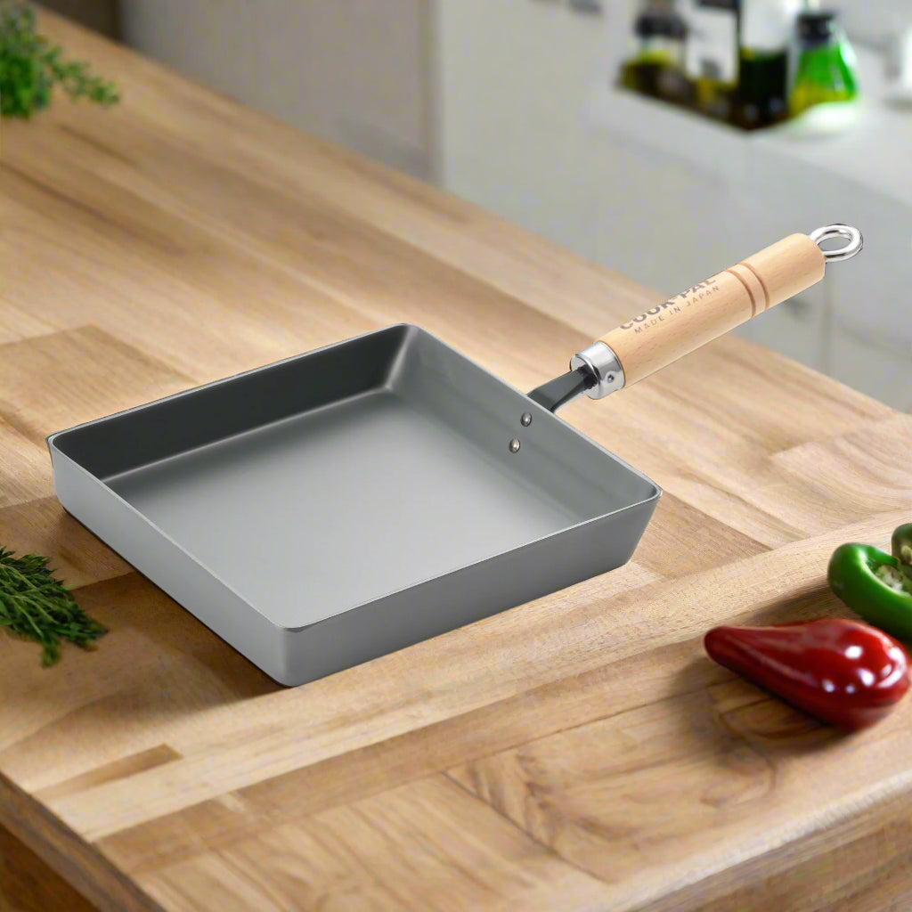 Yoshikawa Cook-Pal Ren Rolled Omelette Pan Set – Medium & Large | Made in Japanese