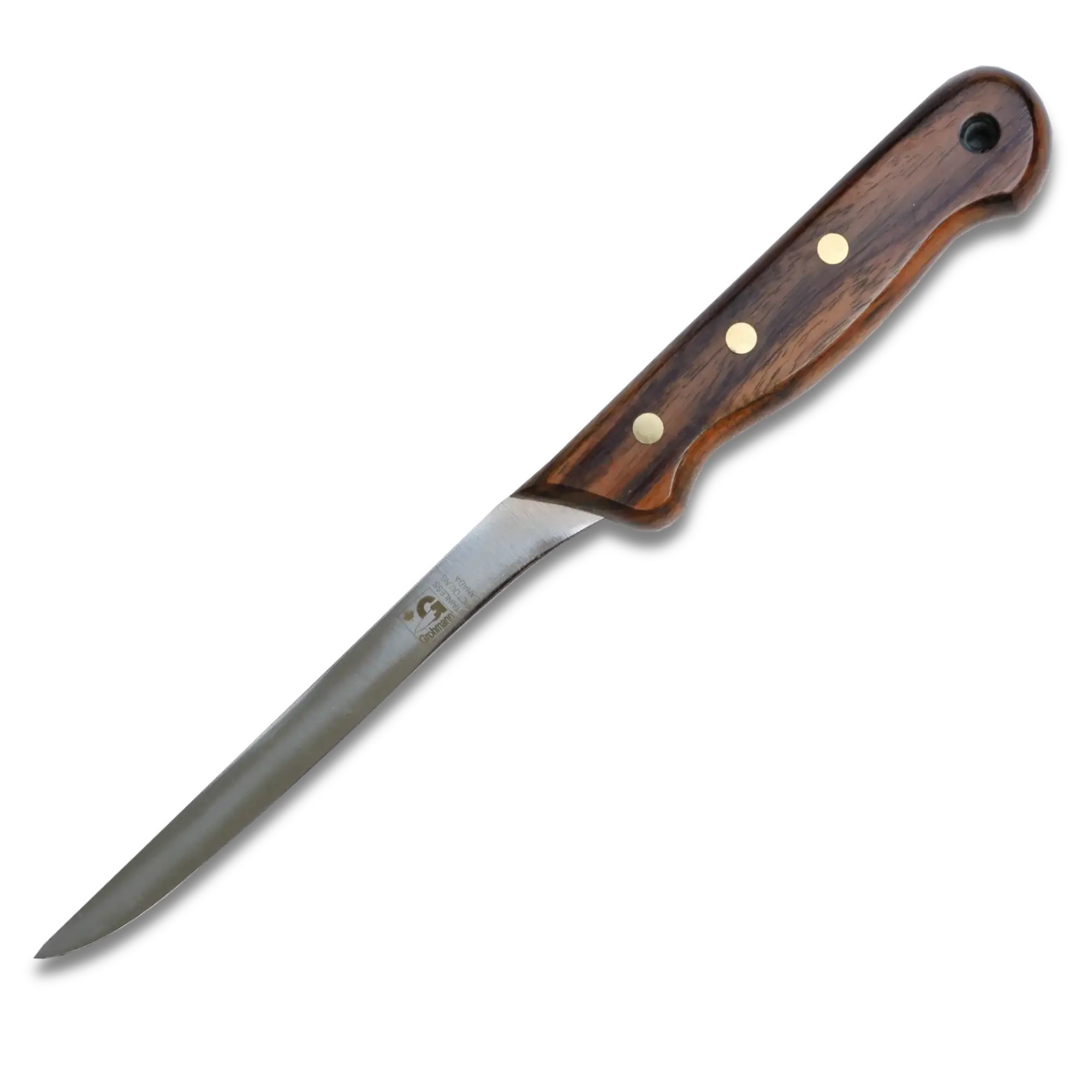 Regular Line Fillet Knife & Leather Sheath 6" Blade