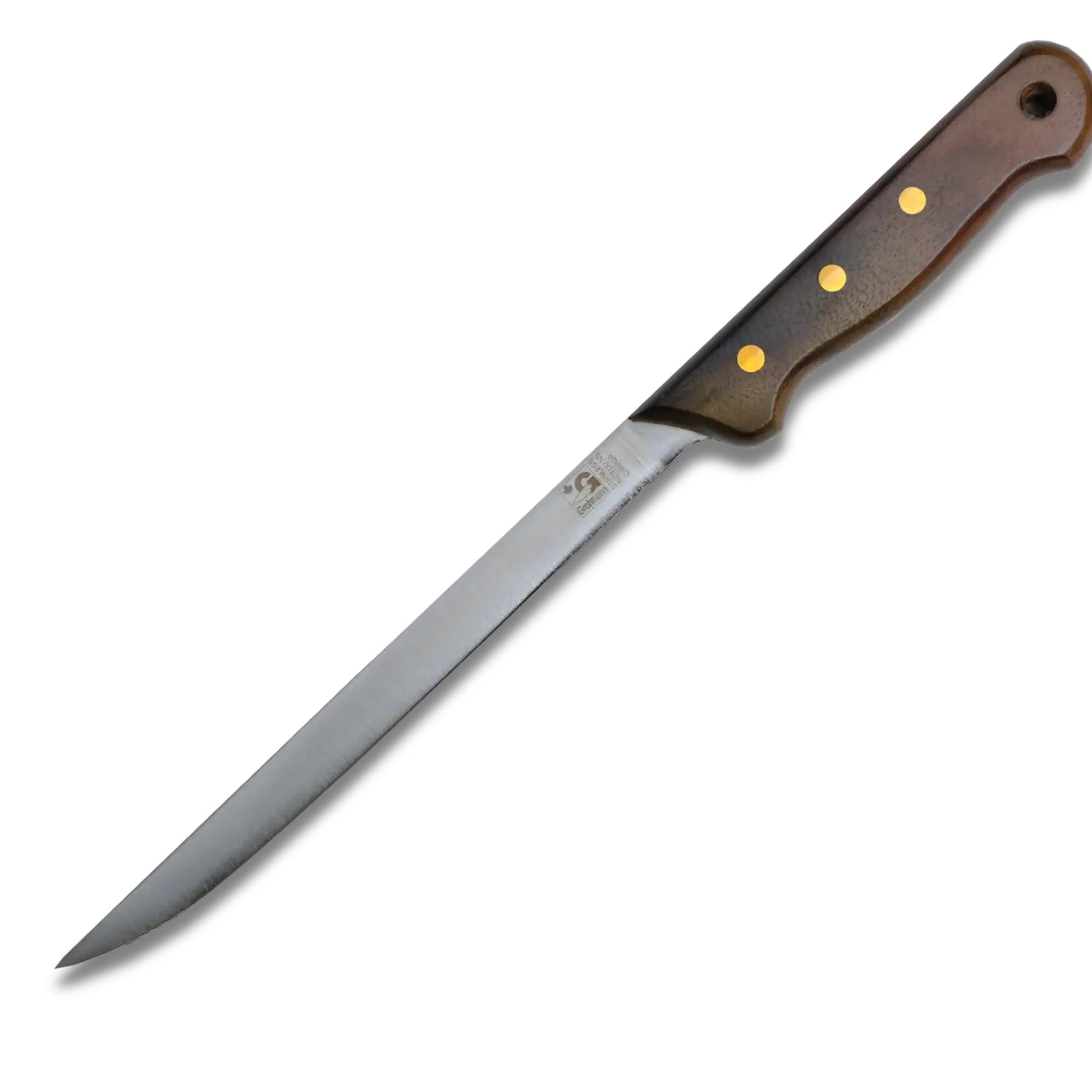 Regular Line Fillet Knife & Leather Sheath 8" Blade