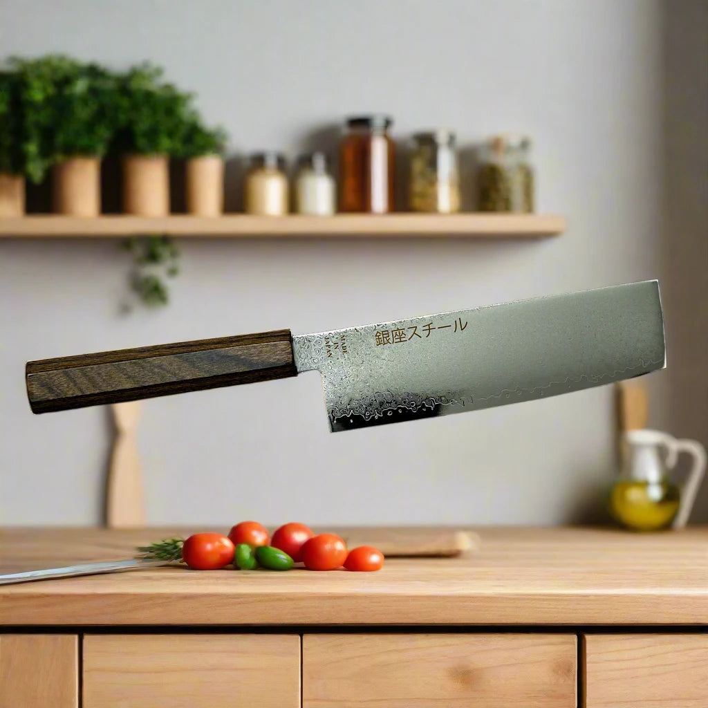 Seiryū (青龍) Series - Nakiri Knife 170mm VG10 Damascus steel