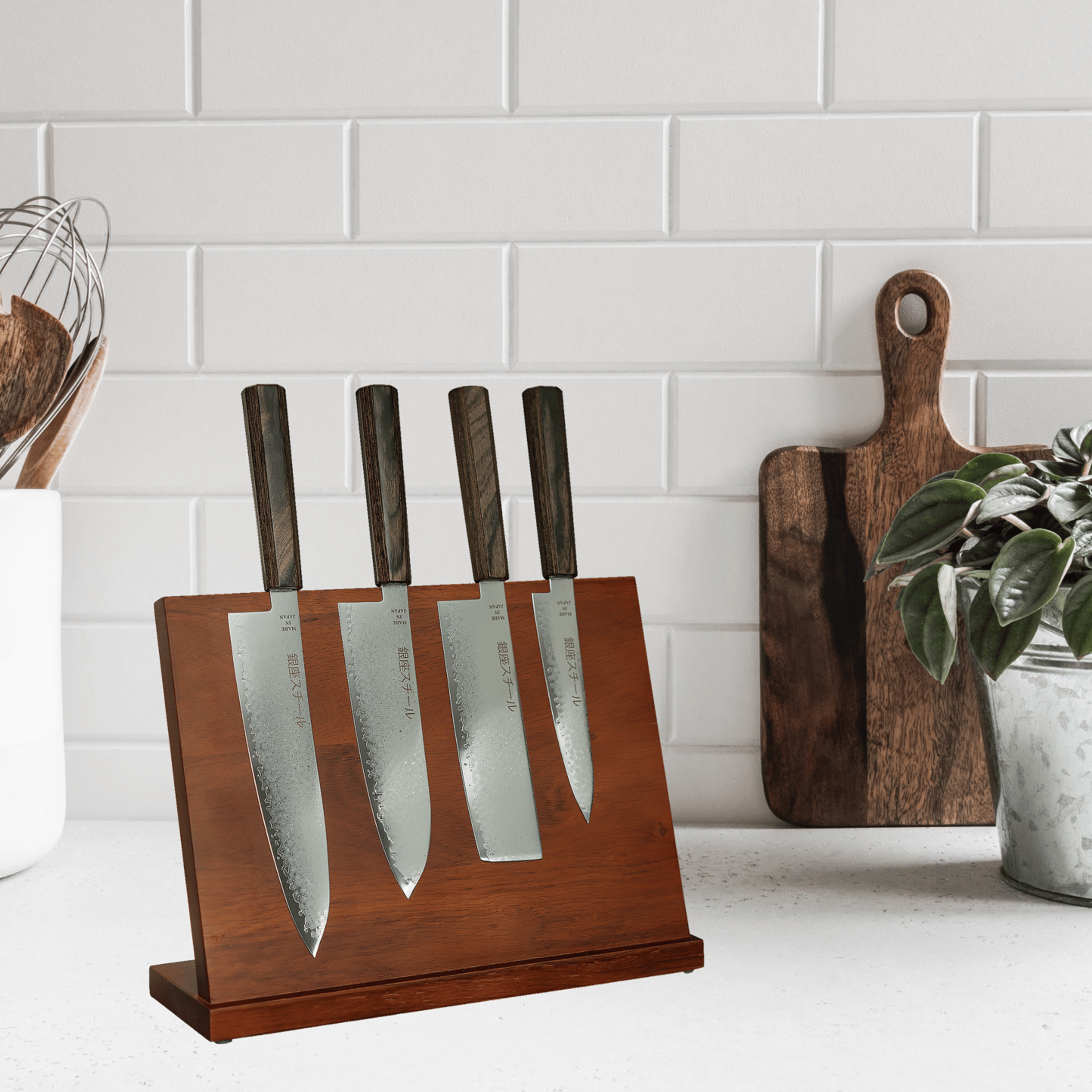 Seiryū (青龍) Five | 5-Piece Knife Set with Block