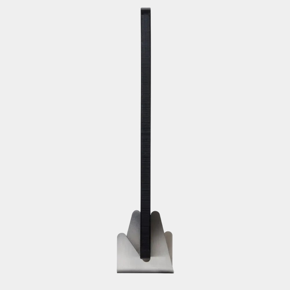 YOSHIKAWA Eatoco STA Stainless Steel Cutting Board Stand on a white background
