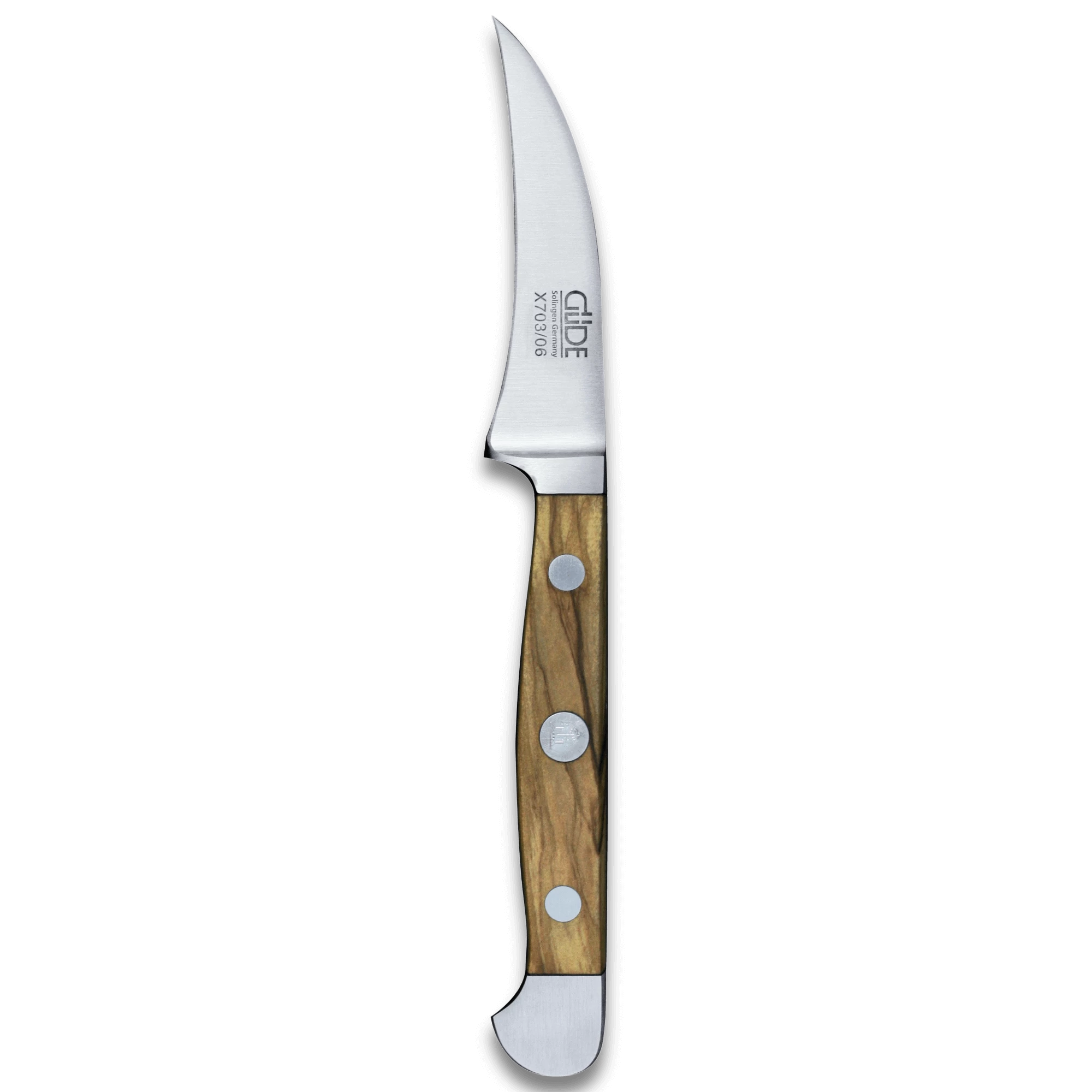 ALPHA OLIVE | Pairing Knife 2.36" | Forged Steel / Olive wood handle