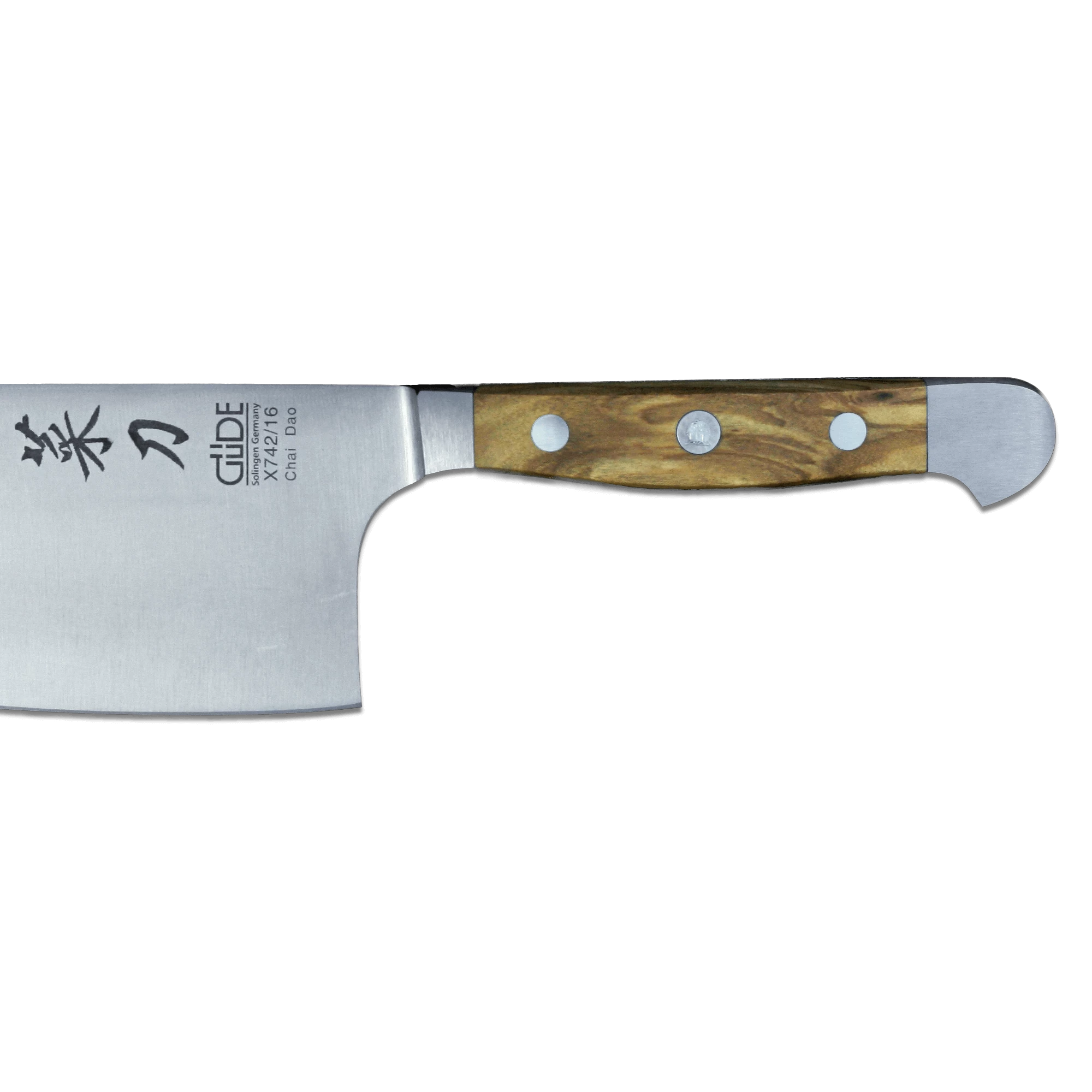 ALPHA OLIVE | Chai Dao 6 1/2" Chef Knife | Forged steel / Olive wood handle