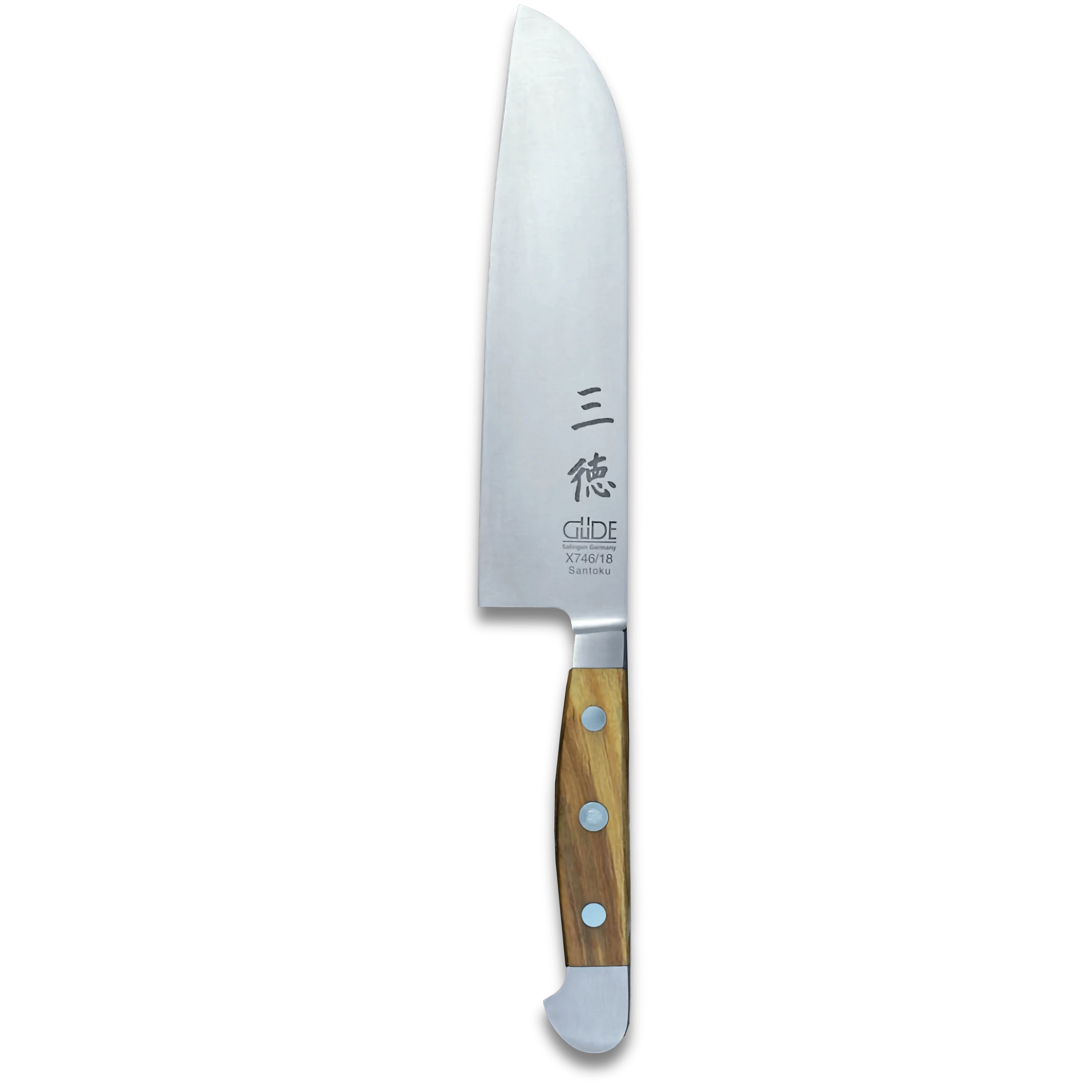ALPHA OLIVE | Santoku Knife Smooth Blade 7 pouces |MISUMI