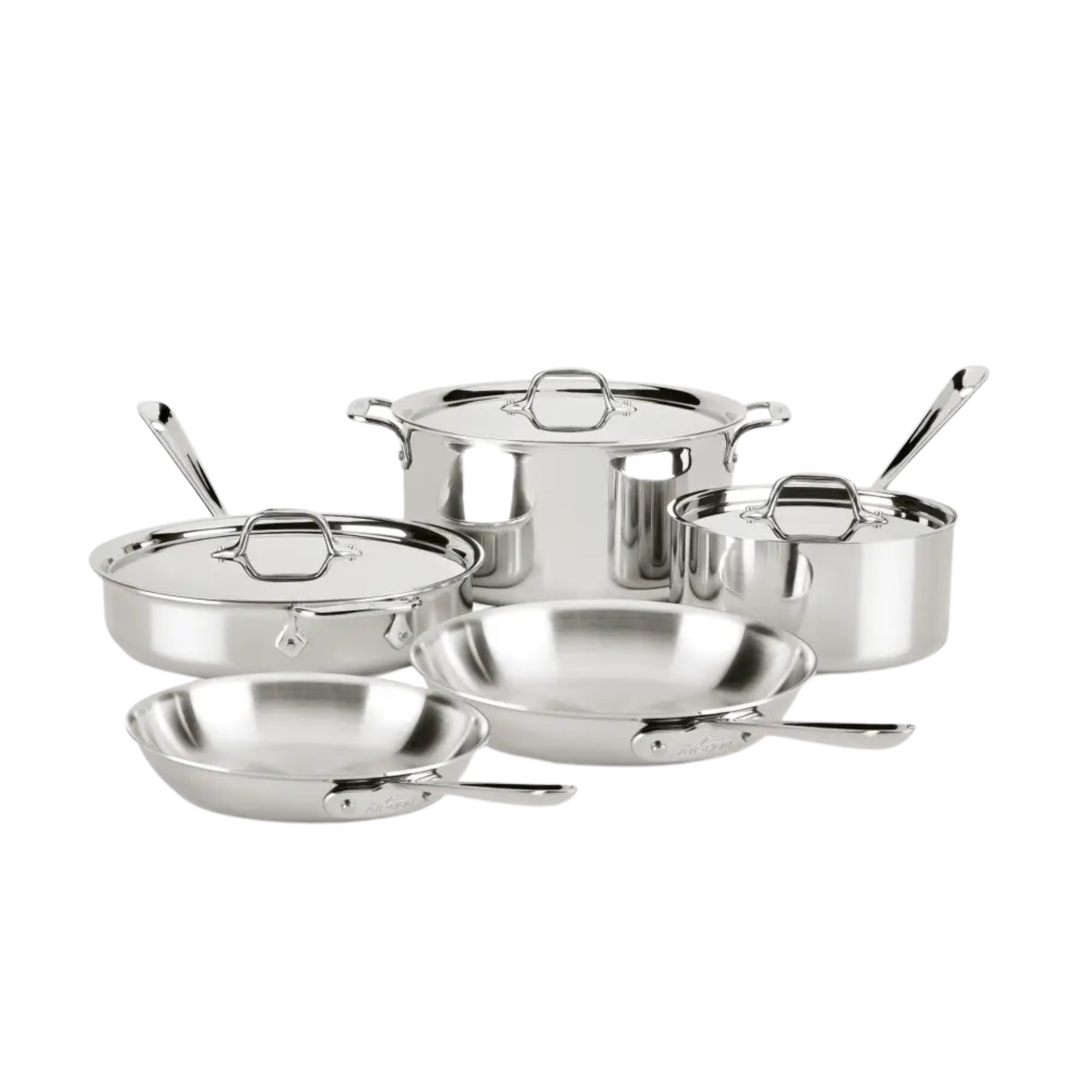 All-Clad D3 Stainless - 8 Piece Set