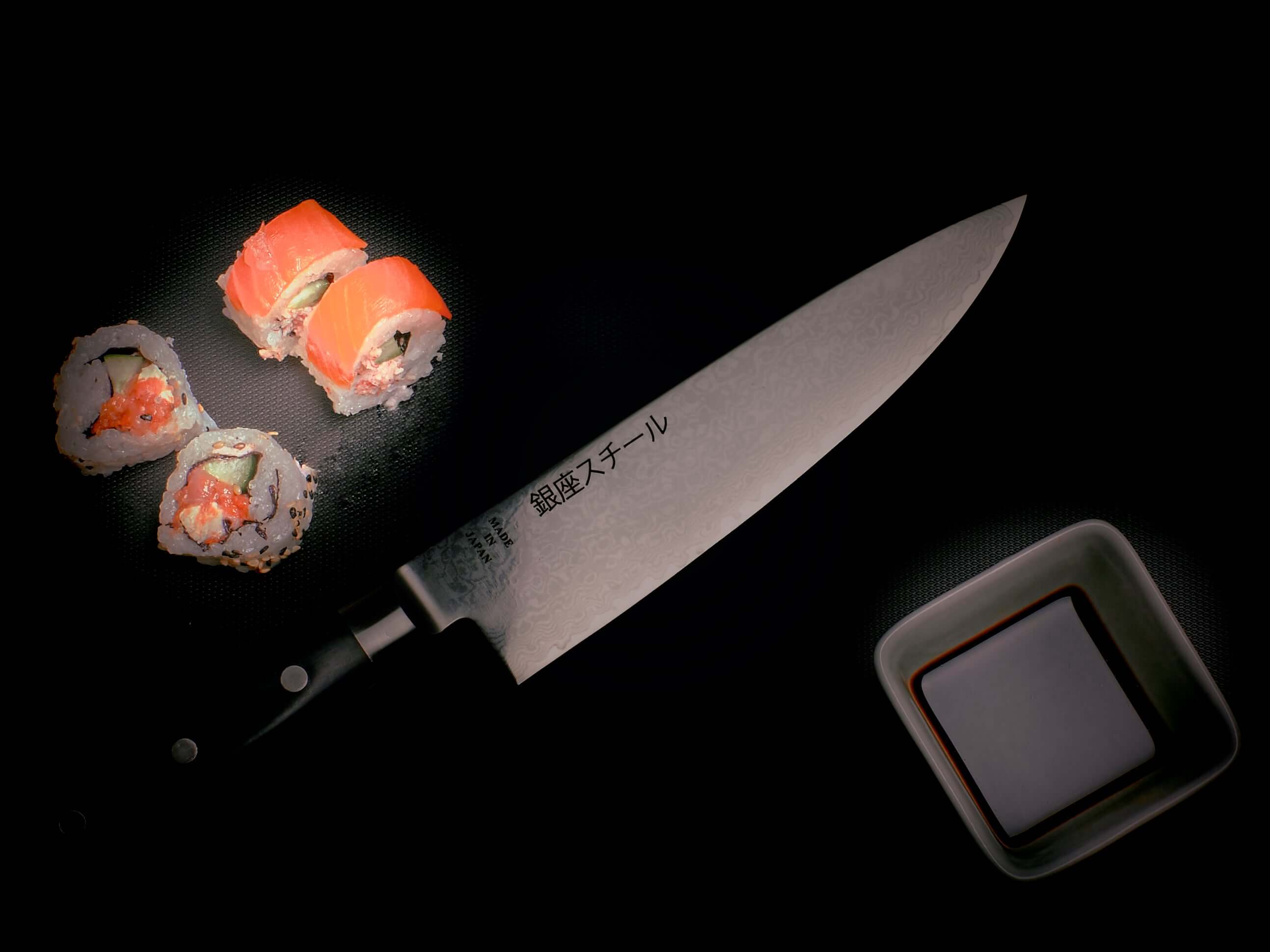 HAYAMI 200 - VG10 - Couteau Gyuto/Chef en Acier Damas 69 Couches 200mm