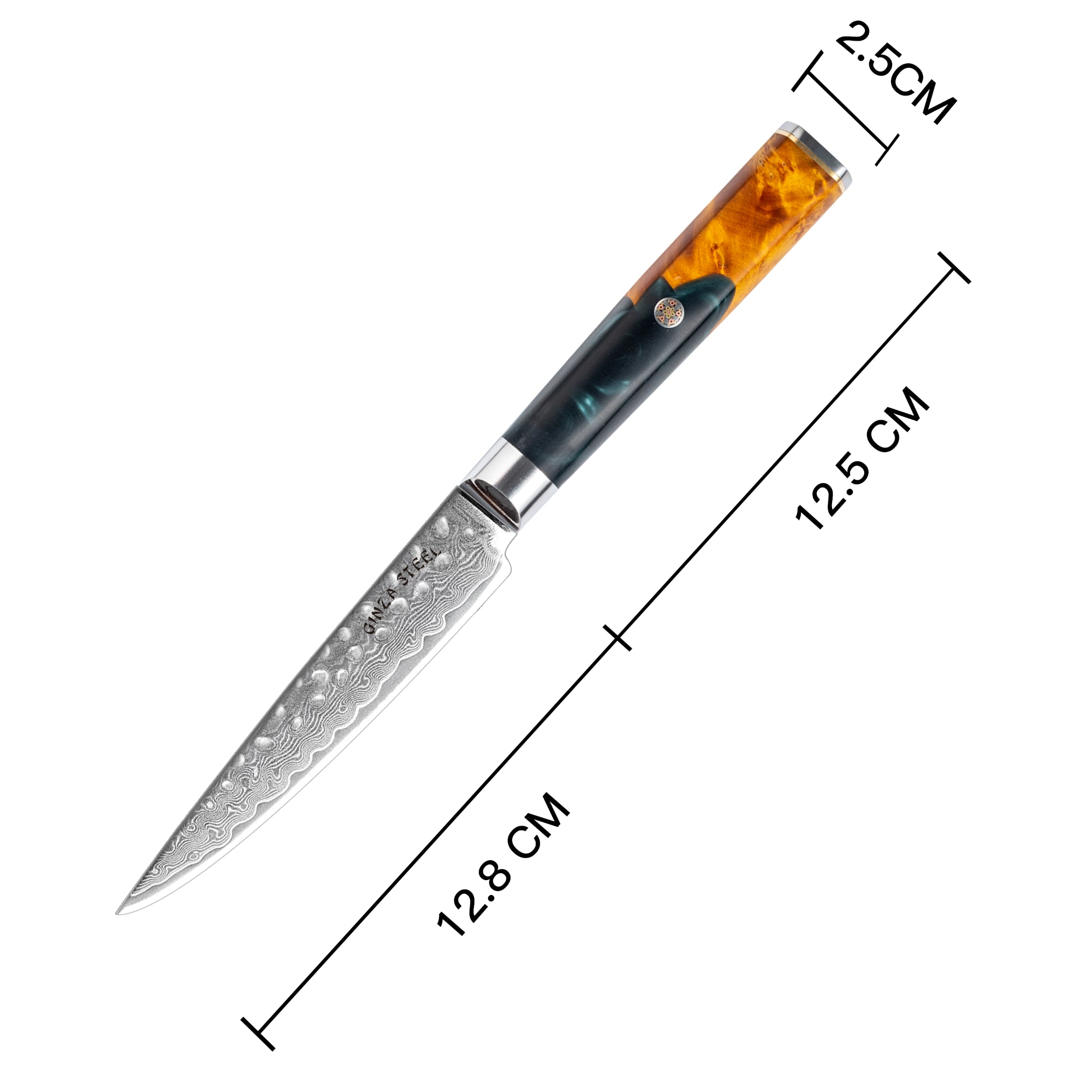 Kaze Katana – 6-Inch Utility Knife, Damascus VG10 Steel, 67 Layers