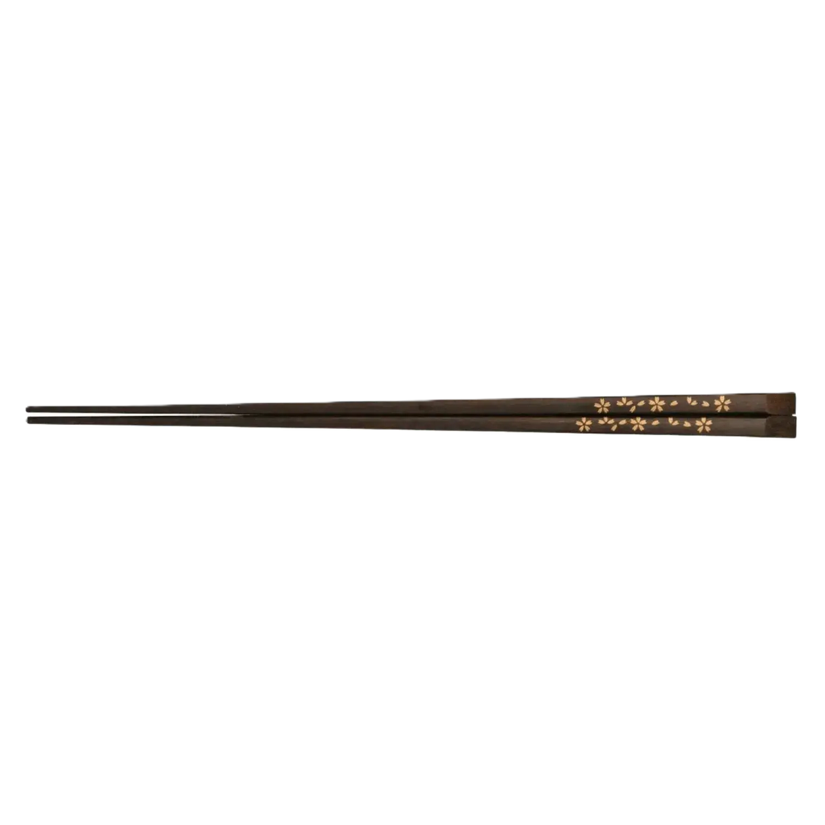 Sakura Japanese chopsticks with cherry blossom design, made in Fukui, Japan black