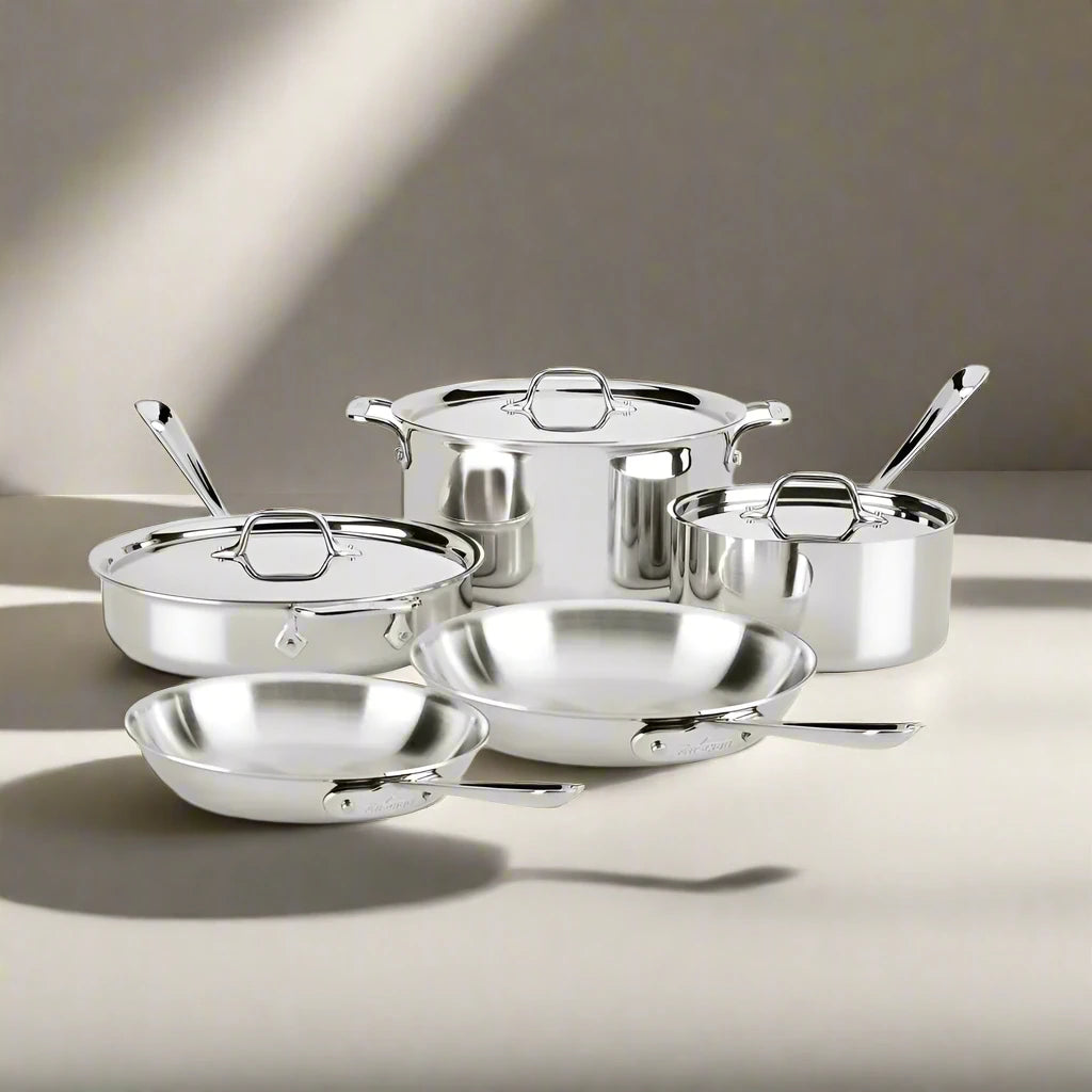 All-Clad D3 Stainless - 8 Piece Set