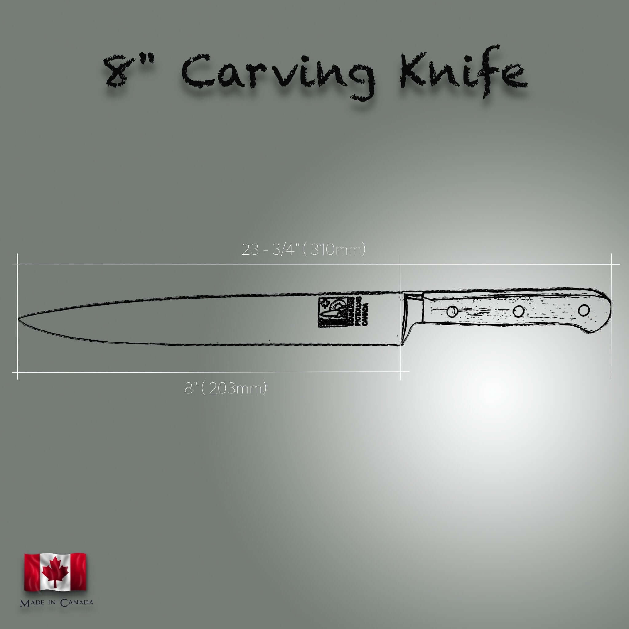 Forged Heavy - Carving Knife 8" Forged Steel - #213FG-8