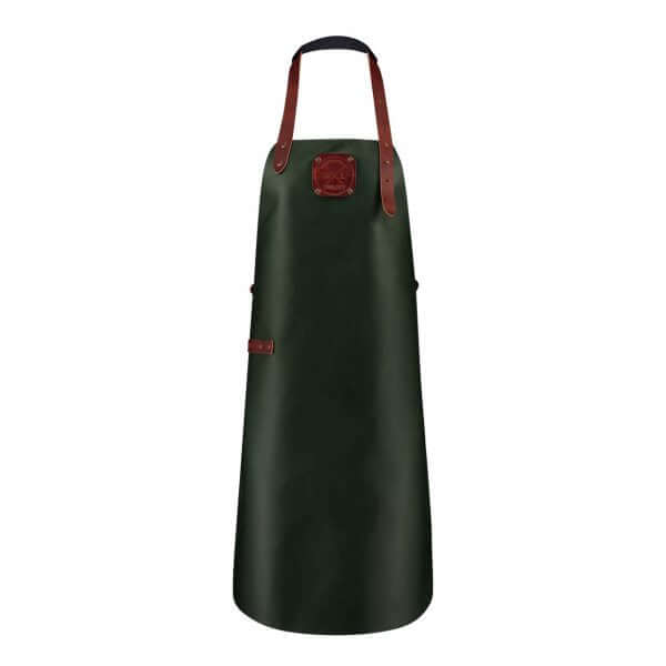WITLOFT - Handcrafted Classic Leather Apron Green/Cognac